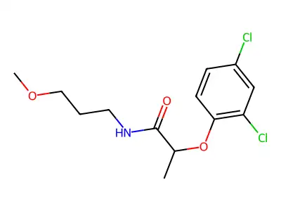 2-(2,4-dichlorophenoxy)-N-(3-methoxypropyl)propanamide structure