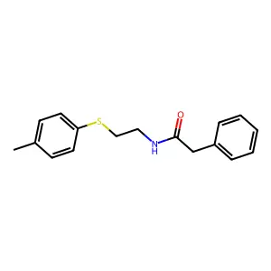 N-{2-[(4-methylphenyl)sulfanyl]ethyl}-2-phenylacetamide structure