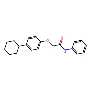 2-(4-cyclohexylphenoxy)-N-phenylacetamide structure