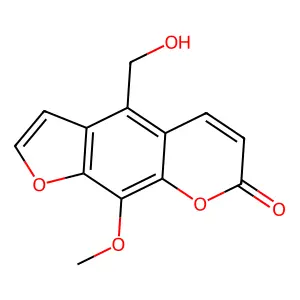 7H-Furo(3,2-g)(1)benzopyran-7-one, 4-(hydroxymethyl)-9-methoxy- structure