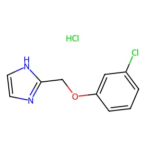 1H-Imidazole, 2-((3-chlorophenoxy)methyl)-, monohydrochloride structure