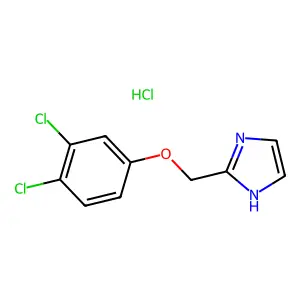 1H-Imidazole, 2-((3,4-dichlorophenoxy)methyl)-, monohydrochloride structure