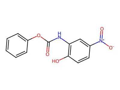 phenyl N-(2-hydroxy-5-nitrophenyl)carbamate structure
