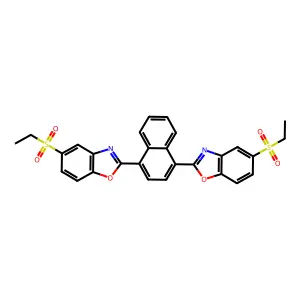 Benzoxazole, 2,2'-(1,4-naphthalenediyl)bis[5-(ethylsulfonyl)- structure