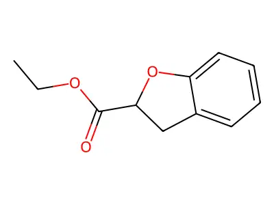 2-Benzofurancarboxylic acid, 2,3-dihydro-, ethyl ester structure