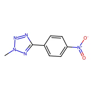 2-methyl-5-(4-nitrophenyl)-2H-tetrazole structure