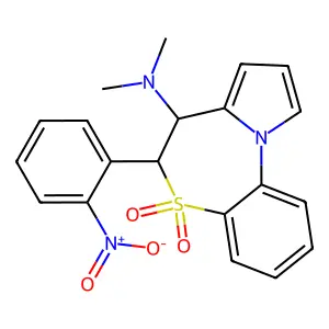 N,N-dimethyl-6-(2-nitrophenyl)-5,5-dioxo-6,7-dihydropyrrolo[ structure
