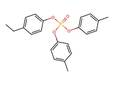 4-Ethylphenyl bis(4-methylphenyl) phosphate structure