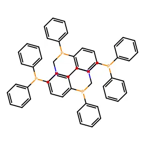 N,N,N',N'-tetrakis(diphenylphosphanylmethyl)ethane-1,2-diamine structure
