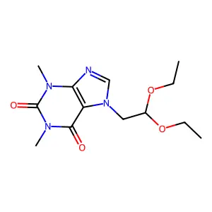 7-(2',2'-Diethoxyethyl)theophylline structure