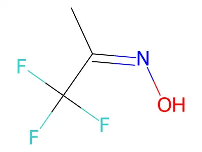 N-(1,1,1-trifluoropropan-2-ylidene)hydroxylamine structure