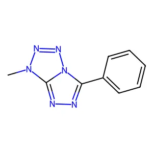 3-Methyl-6-phenyl-3H-(1,2,4)triazolo(4,3-d)tetraazole structure