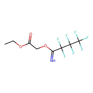 Ethyl [(2,2,3,3,4,4,4-heptafluorobutanimidoyl)oxy]acetate structure