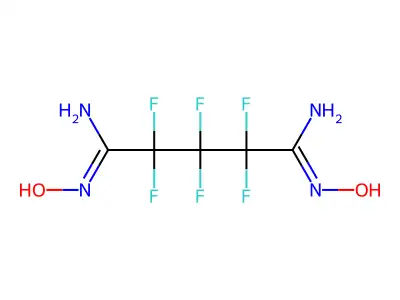 2,2,3,3,4,4-hexafluoro-1-N',5-N'-dihydroxypentanediimidamide structure