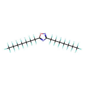 3,5-Bis(pentadecafluoroheptyl)-1,2,4-oxadiazole structure