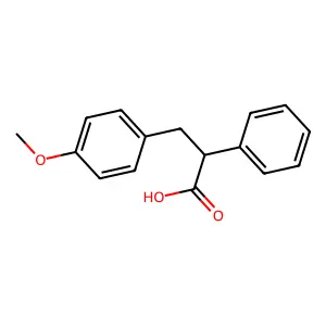 3-(4-甲氧基苯基)-2-苯基丙酸 structure