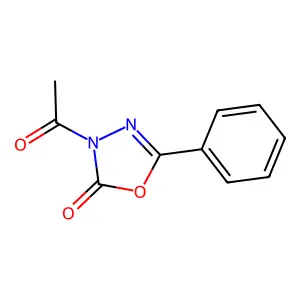 1,3,4-oxadiazol-2(3H)-one, 3-acetyl-5-phenyl- structure