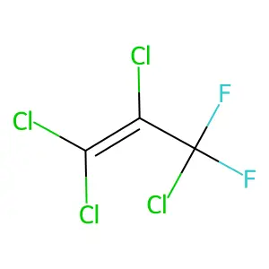 1-Propene, 1,1,2,3-tetrachloro-3,3-difluoro- structure