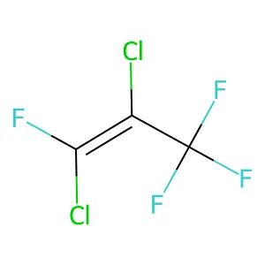 1,2-Dichloro-1,3,3,3-tetrafluoroprop-1-ene structure