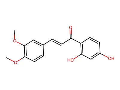 1-(2,4-Dihydroxyphenyl)-3-(3,4-dimethoxyphenyl)prop-2-en-1-one structure