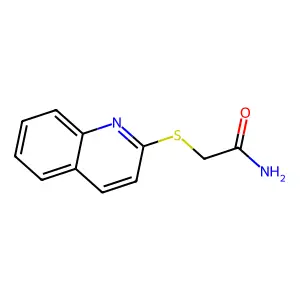 2-(Quinolin-2-ylsulfanyl)acetamide structure