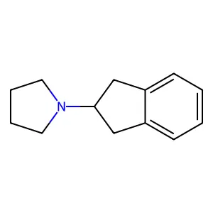 Pyrrolidine, 1-(2,3-dihydro-1H-inden-2-yl)- structure