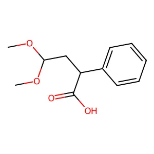 4,4-Dimethoxy-2-phenylbutanoic acid structure