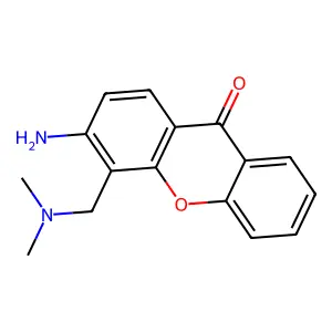 Xanthen-9-one, 3-amino-4-(dimethylamino)methyl- structure