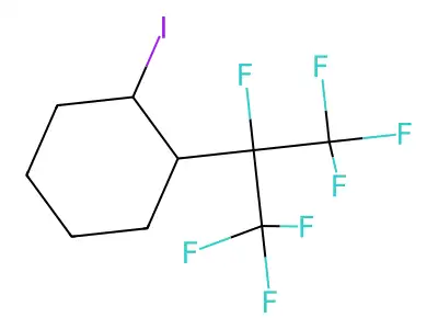 1-(1,1,1,2,3,3,3-Heptafluoropropan-2-yl)-2-iodocyclohexane structure