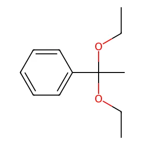 Acetophenone diethyl ketal structure