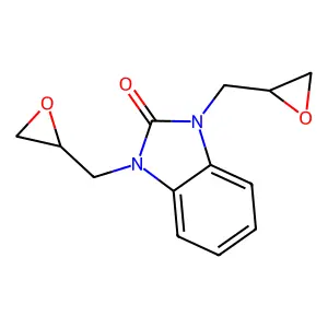 2H-Benzimidazol-2-one, 1,3-dihydro-1,3-bis(oxiranylmethyl)- structure