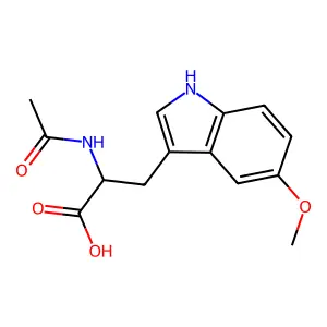 Tryptophan, N-acetyl-5-methoxy- structure