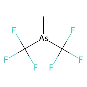 Arsine, methylbis(trifluoromethyl)- structure