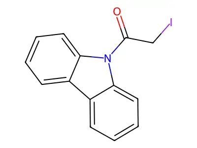 9-(2-Iodoacetyl)carbazole structure