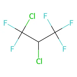 1,2-Dichloro-1,1,3,3,3-pentafluoropropane structure