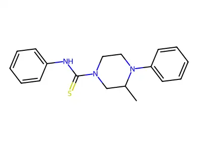 3-methyl-N,4-diphenylpiperazine-1-carbothioamide structure
