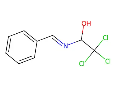 1-(Benzylideneamino)-2,2,2-trichloroethanol structure