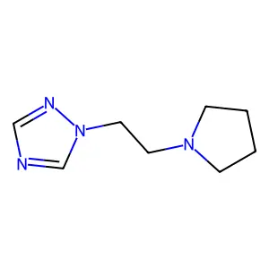 1-(2-Pyrrolidinylethyl)-1H-1,2,4-triazole structure