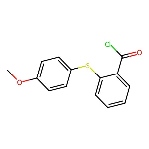 2-[(4-Methoxyphenyl)sulfanyl]benzoyl chloride structure
