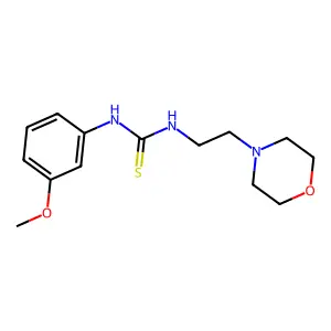 1-(3-Methoxyphenyl)-3-(2-morpholinoethyl)thiourea structure