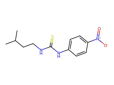 1-(3-Methylbutyl)-3-(4-nitrophenyl)thiourea structure