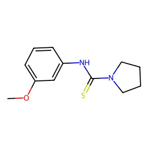 N-(3-methoxyphenyl)pyrrolidine-1-carbothioamide structure
