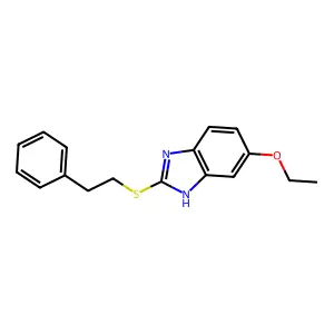 5-ethoxy-2-(phenethylthio)-1H-benzo[d]imidazole structure