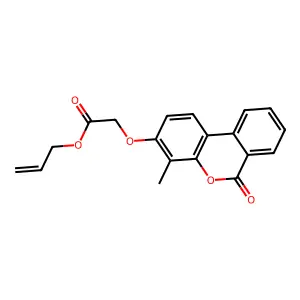 allyl 2-[(4-methyl-6-oxo-6H-benzo[c]chromen-3-yl)oxy]acetate structure