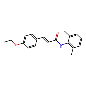 (2E)-N-(2,6-dimethylphenyl)-3-(4-ethoxyphenyl)prop-2-enamide structure