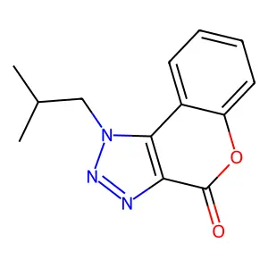 1-(2-Methylpropyl)chromeno[3,4-d]triazol-4-one structure