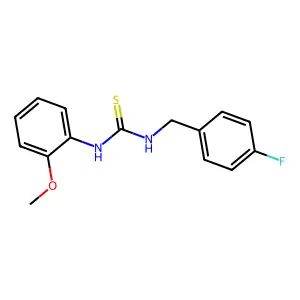 1-(4-Fluorobenzyl)-3-(2-methoxyphenyl)thiourea structure