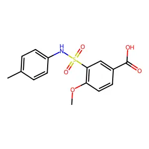 4-Methoxy-3-[(4-methylphenyl)sulfamoyl]benzoic acid structure