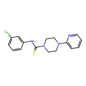 N-(3-chlorophenyl)-4-pyridin-2-ylpiperazine-1-carbothioamide structure