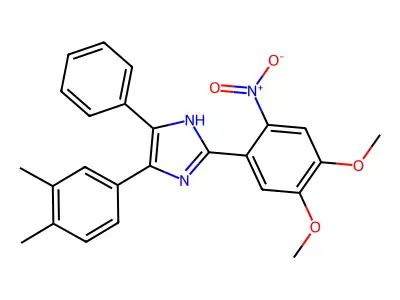2-(4,5-dimethoxy-2-nitrophenyl)-4-(3,4-dimethylphenyl)-5-phenyl-1H-imidazole structure